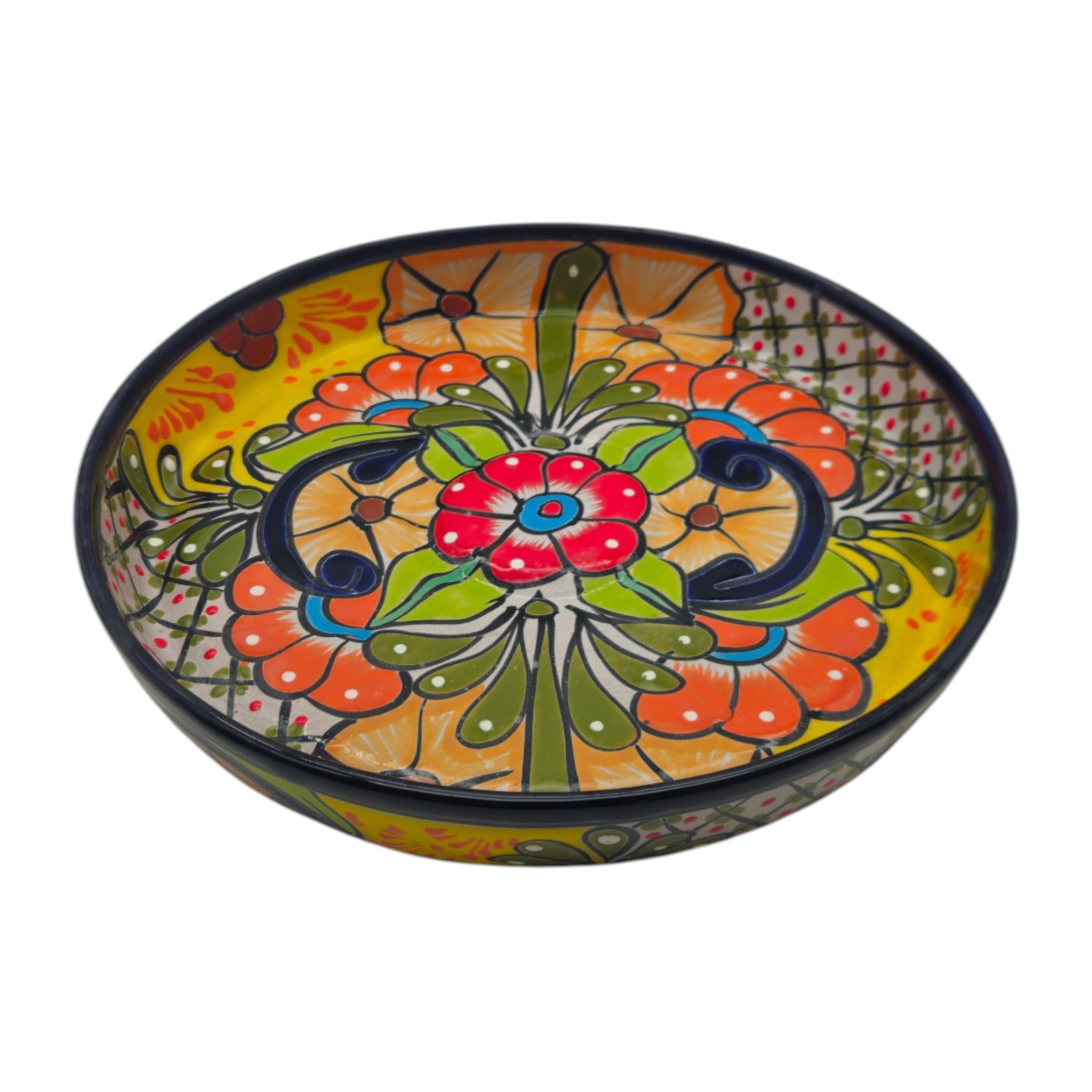 Talavera Appetizer Tray Set | Mexican Hand-Painted Pottery