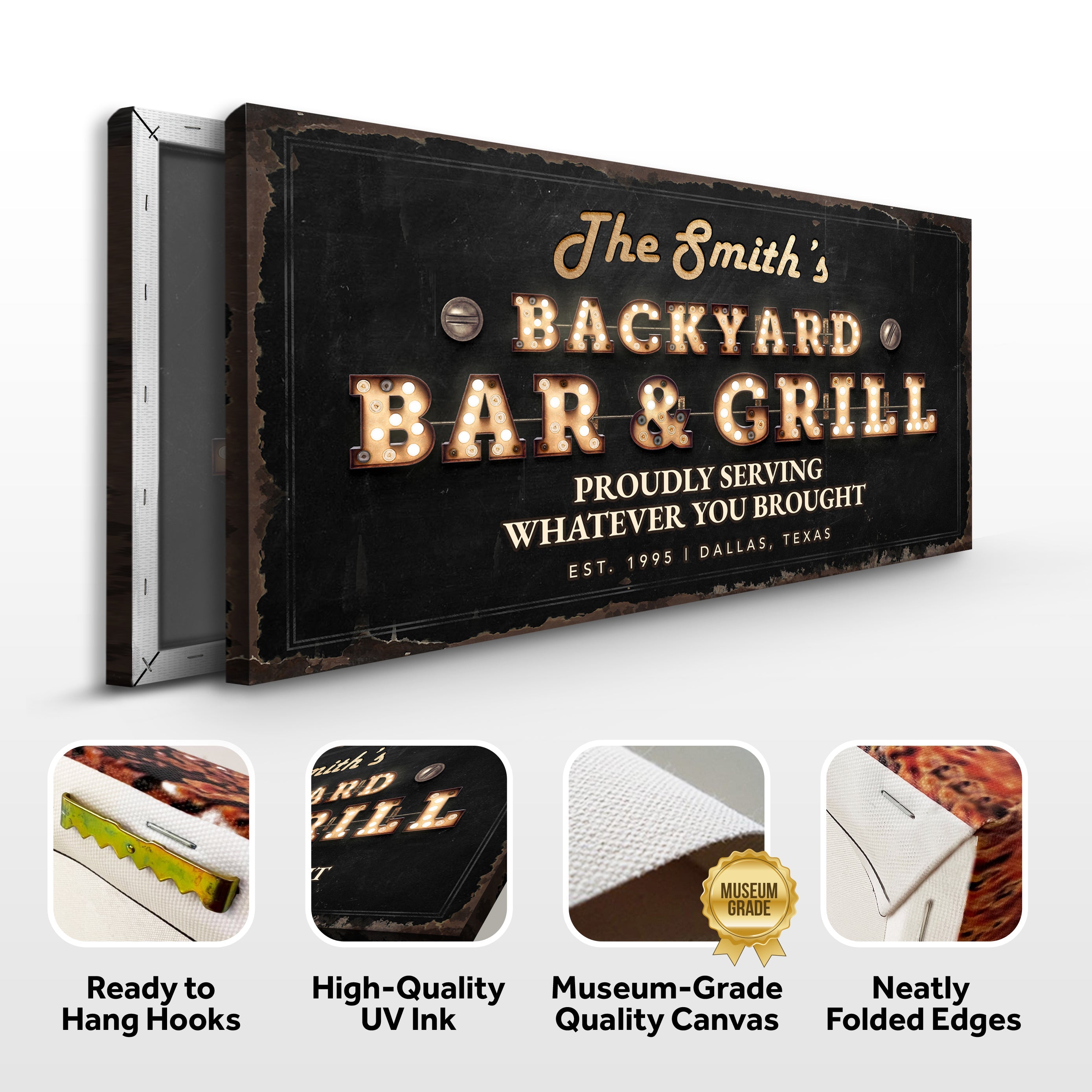 Backyard Bar & Grill Sign XVIII
