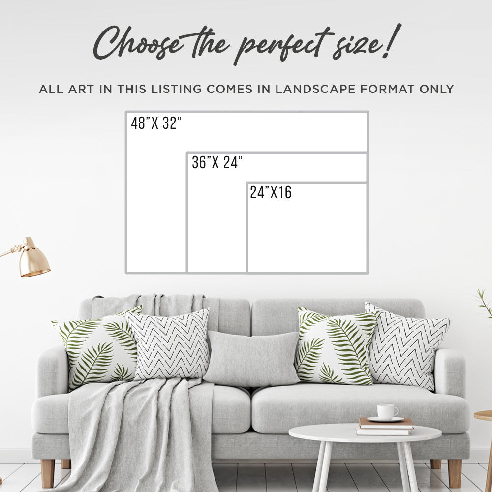 Calming Lake Scenery Canvas Wall Art