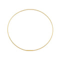 C015G Gold Structured Wire Choker Chain Necklace/ 1.2mm (An exclusive clasp design)