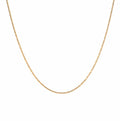 C031G B.Tiff Gold Diamond Cut Chain Necklace/ 1.3mm (An exclusive clasp design)