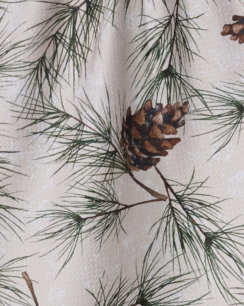 Evergreen Frost Geometry Tea Towel