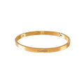 BG309G B.Tiff Gold 9-Stone Pave Bangle Bracelet