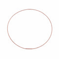 C015RG Rose Gold Structured Wire Choker Chain Necklace/ 1.2mm (An exclusive clasp design)