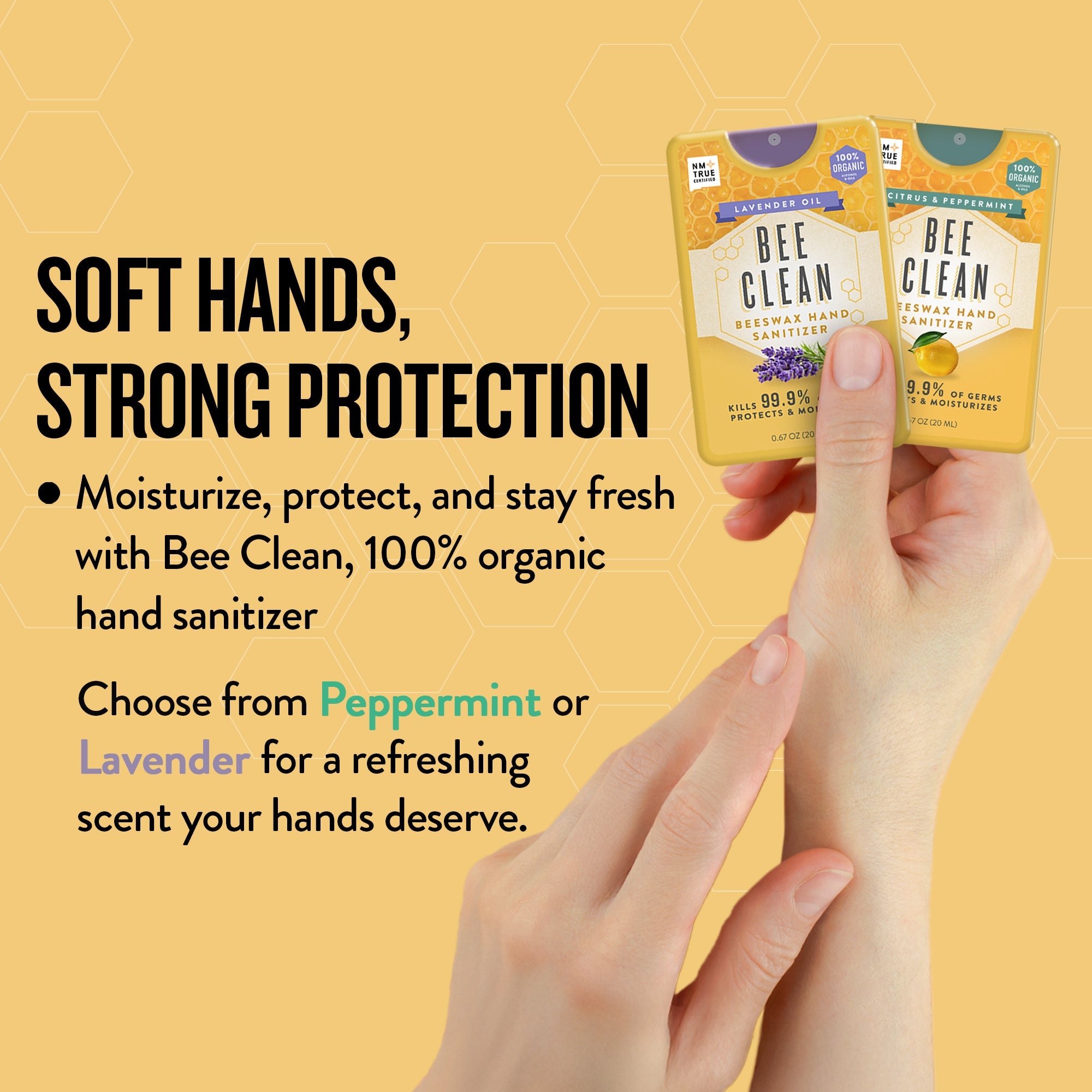 Bee Clean Beeswax Hand Sanitizer | 2 Scents