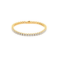 BG400G B.Tiff 4mm Gold Tennis Bracelet - Thin