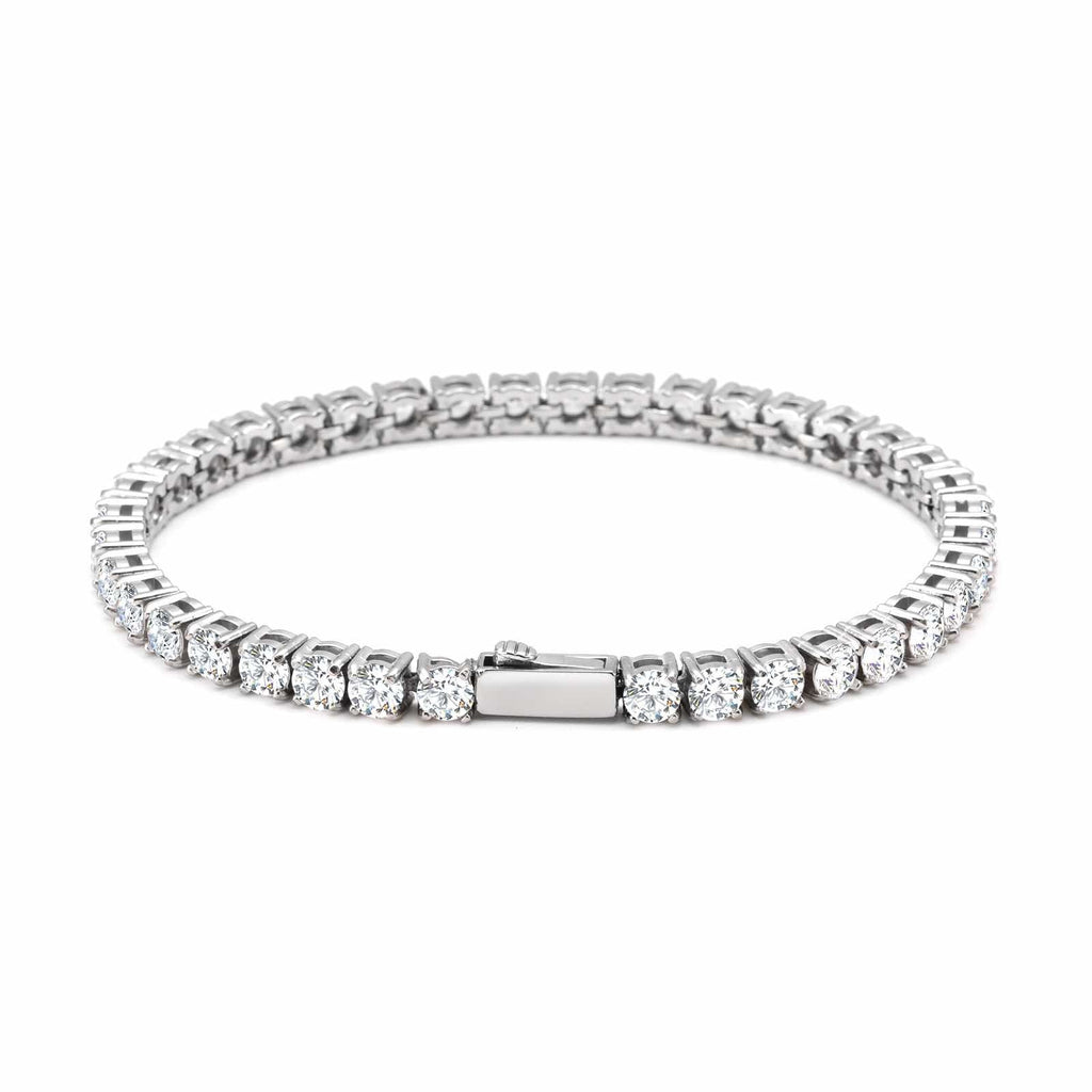 BG400W B.Tiff 4mm Tennis Bracelet
