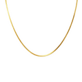 C002G B.Tiff Gold Plated Herringbone Chain Necklace/ 2mm