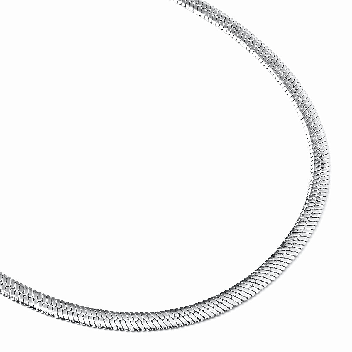C004W B.Tiff Herringbone Chain Necklace/ 4mm