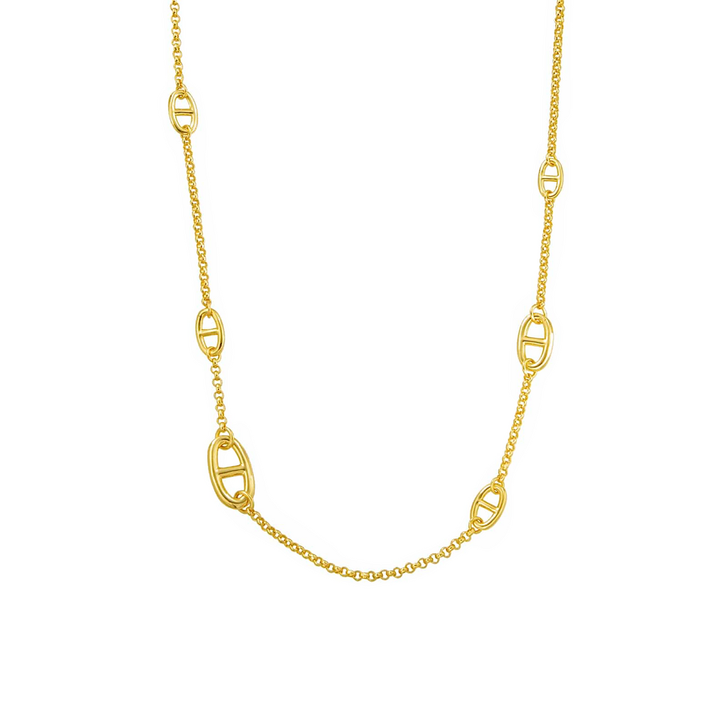 C008G B.Tiff Gold Garlande Lariat Chain Necklace