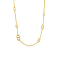 C008G B.Tiff Gold Garlande Lariat Chain Necklace