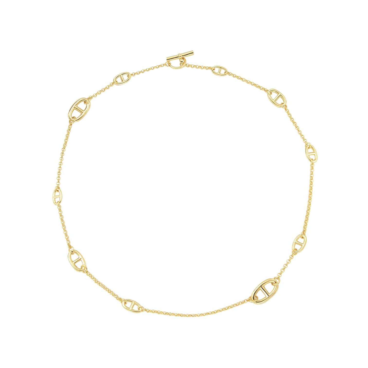C008G B.Tiff Gold Garlande Lariat Chain Necklace