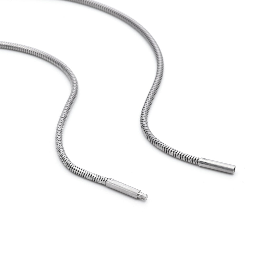 C060W B.Tiff Coil Chain Necklace/ 2mm Thick (An exclusive clasp design)