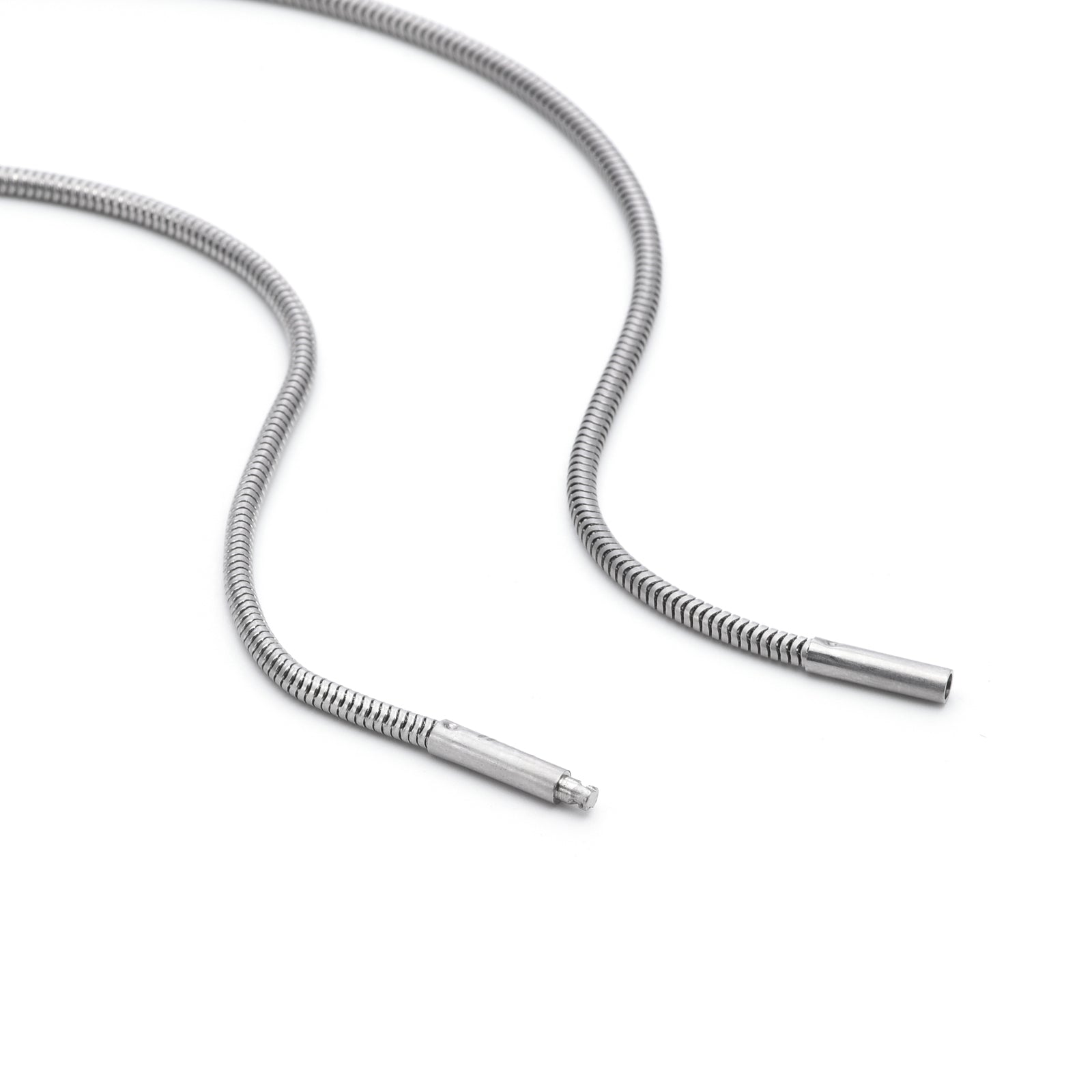 C060W B.Tiff Coil Chain Necklace/ 2mm Thick (An exclusive clasp design)