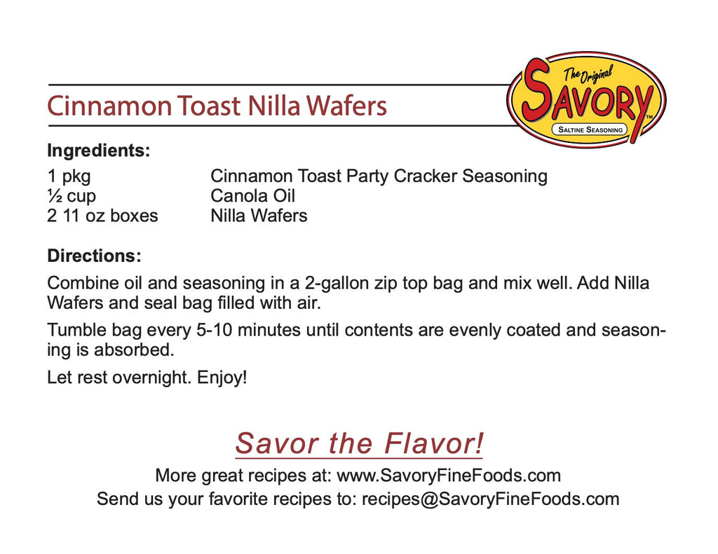 Savory Party Cracker Seasonings | 6 Flavors