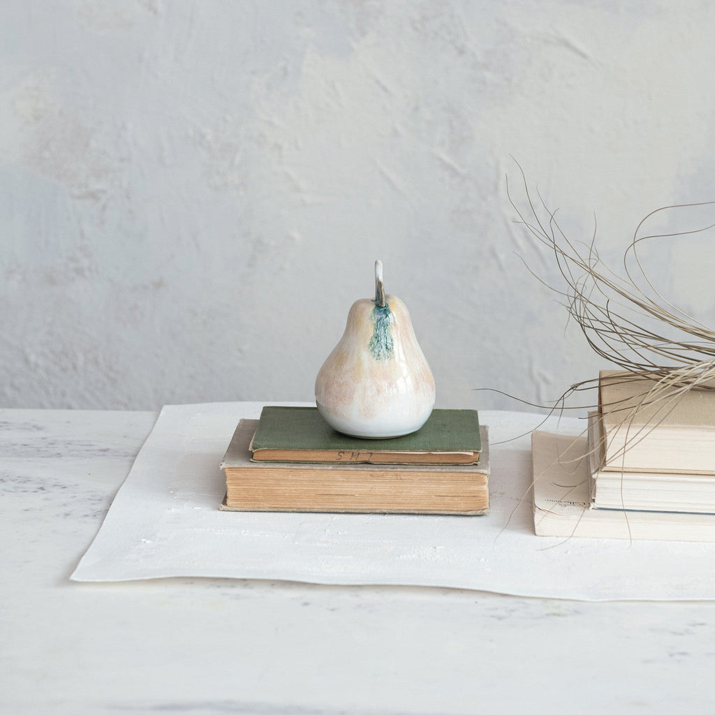 Ceramic Stoneware Decorative Pear