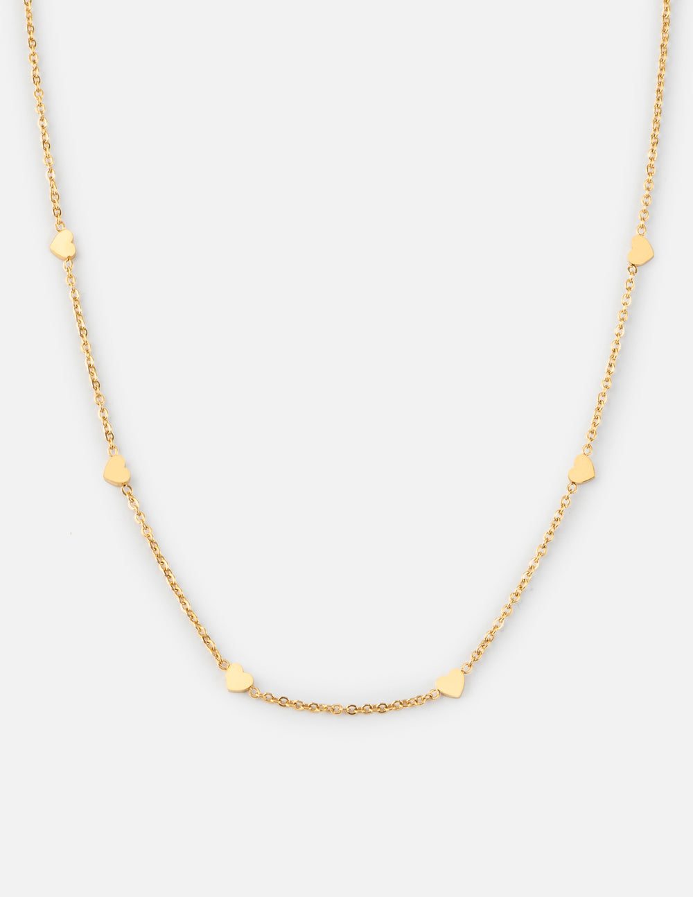 Dainty Heart Link Necklace