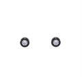 ER002B B.Tiff .05ct Black Pavé Solitaire Stud Earrings