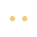 ER003GP B.Tiff High Polish Gold Plain Round Stud Earrings