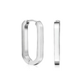 ER080W B.Tiff Padlock Hoop Earrings