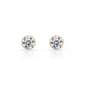 ER101RG B.Tiff Rose Gold 1 ct Solitaire Stud Earrings