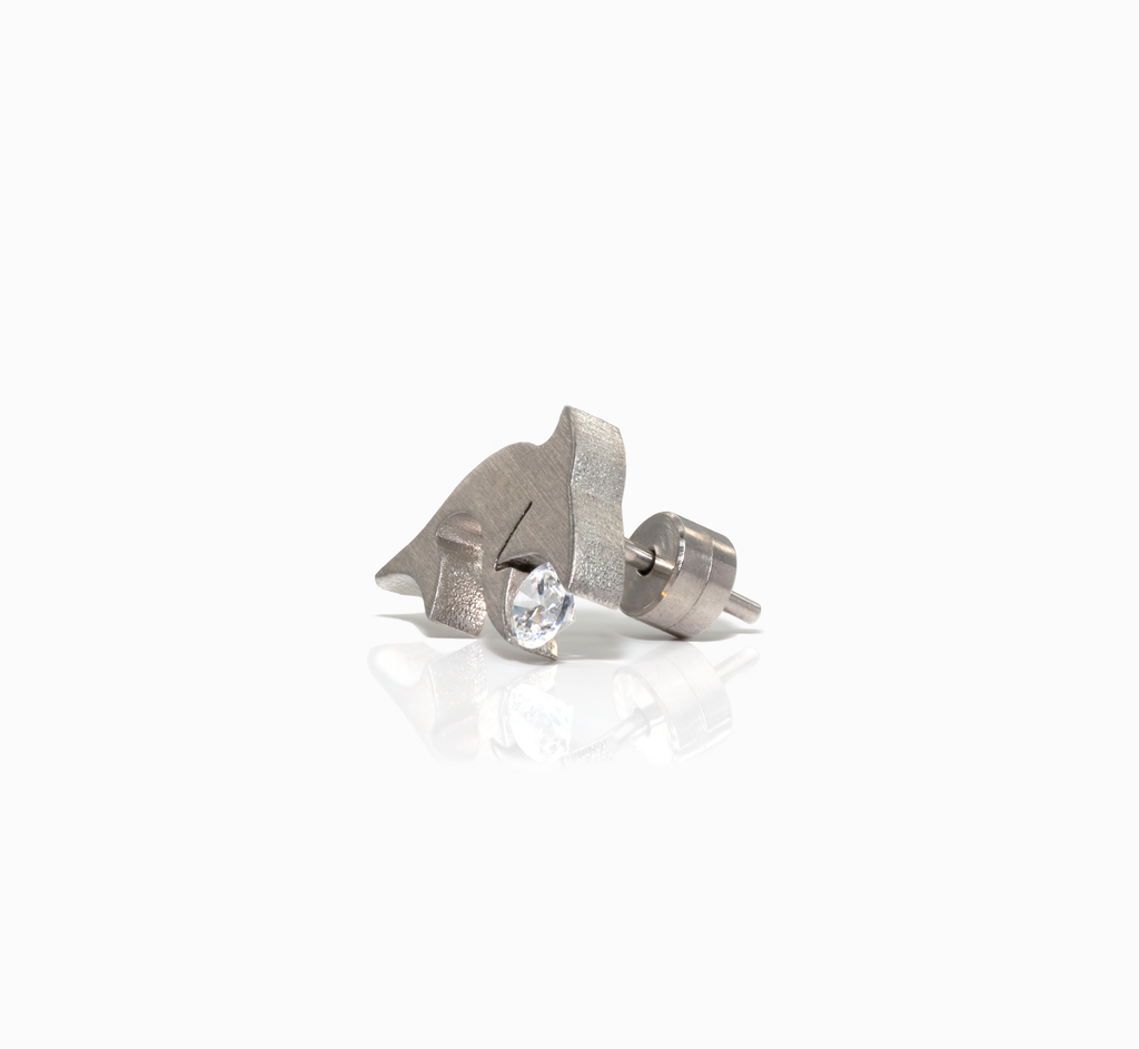 ER119W B.Tiff Shark Earrings
