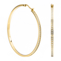ER322G B.Tiff Gold Pavé 146-Stone Big Hoop Earrings
