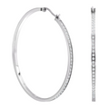 ER322W B.Tiff Pavé 146-Stone Big Hoop Earrings