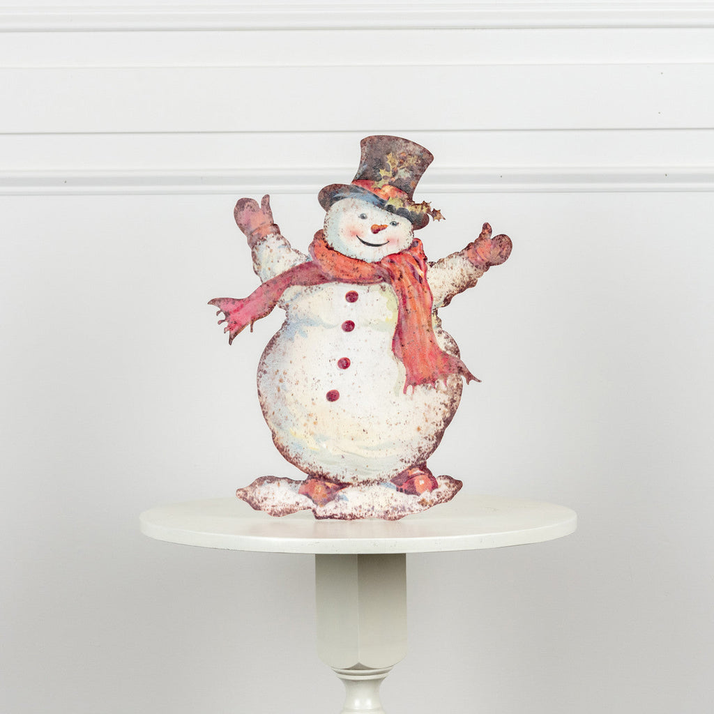 Happy Snowman Metal Dummy Board