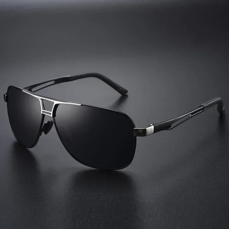 Top Quality Square Retro Photochromic Aluminum Sunglasses Men Polarized Driving Women Sun Glasses For Men Brown Oculos de sol