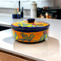 Handmade Talavera Tortilla Warmer | Mexican Sleeping Man Panchito