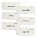 Vintage-Inspired Autumn Flashcards | Set of 6