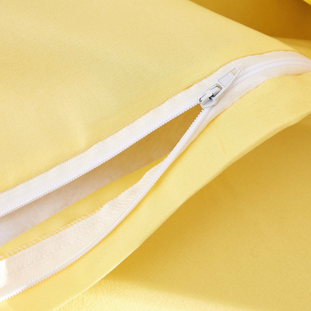 DaDa Bedding Sunshine Yellow Hummingbirds Floral Fitted Bed Sheet w/ Pillow Cases (JHW-925)