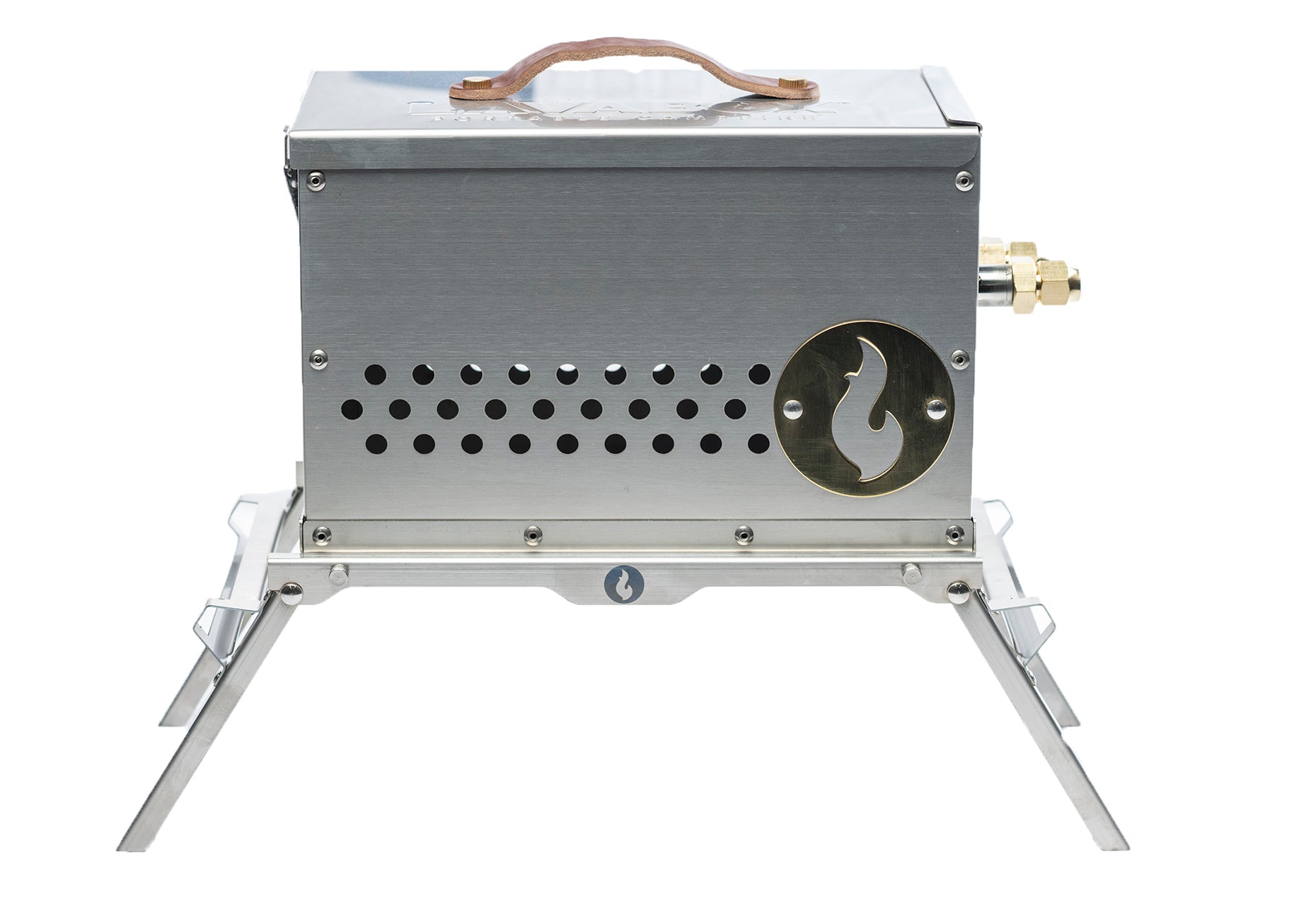 The Hekla: 304 Stainless Steel LavaBox with Dual-Burner