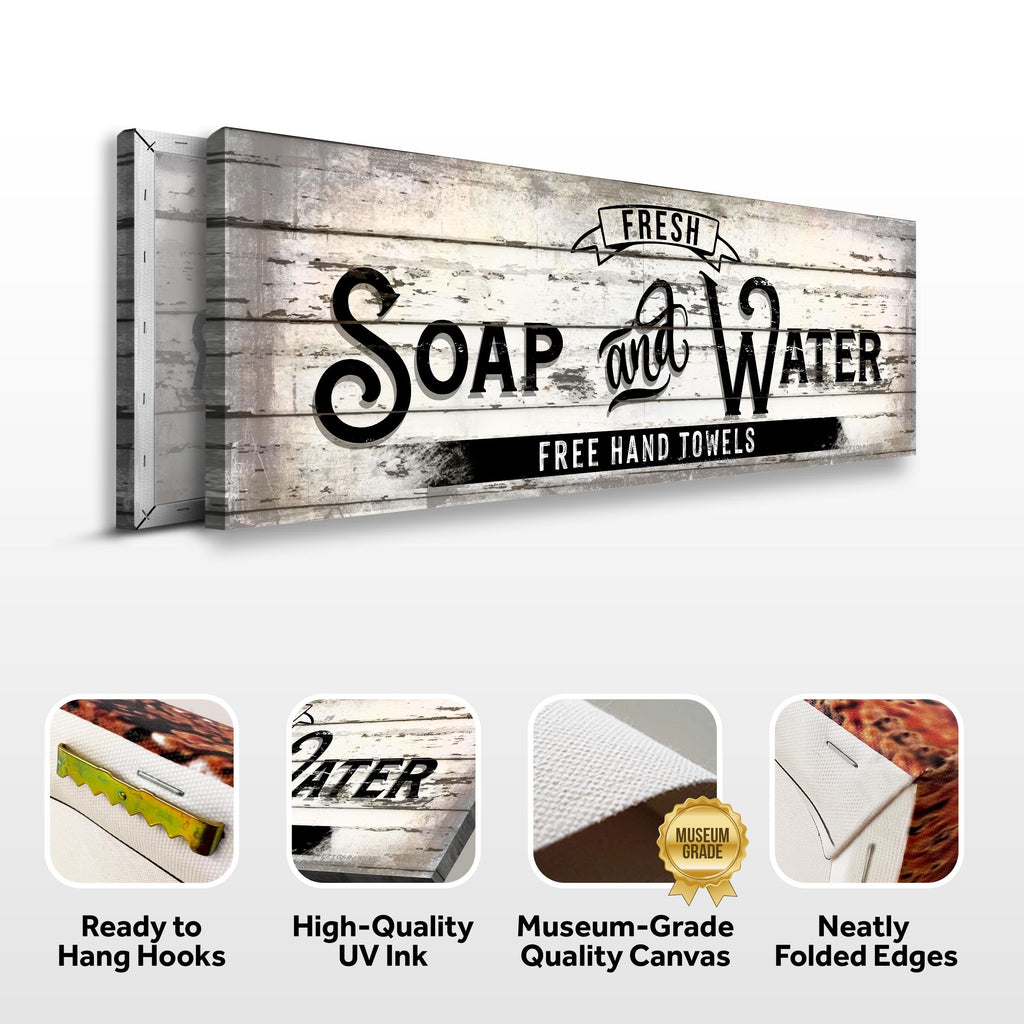 Fresh Soap And Water Family Bathroom Sign