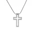 PT098W B.Tiff Lumière Cross Pendant