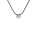 PT101B B.Tiff Black 1 ct Solitaire Pendant