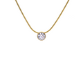 PT101G B.Tiff Gold 1 ct Solitaire Pendant