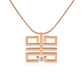 PT114RG B.Tiff Rose Gold Feliĉo Pendant