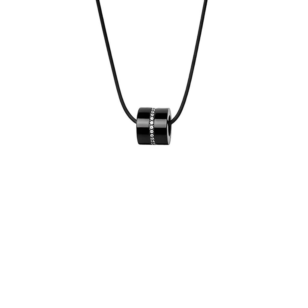 PT118B B.Tiff Black Barrel Pendant