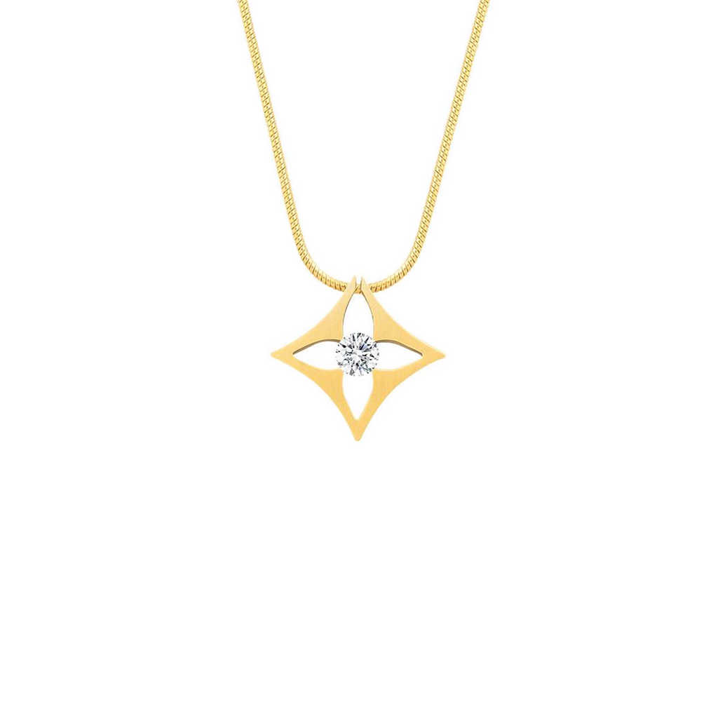 PT138G B.Tiff Gold Floro Pendant