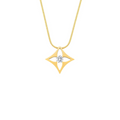 PT138G B.Tiff Gold Floro Pendant