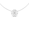 PT308W B.Tiff Rosé Silver Pendant Necklace