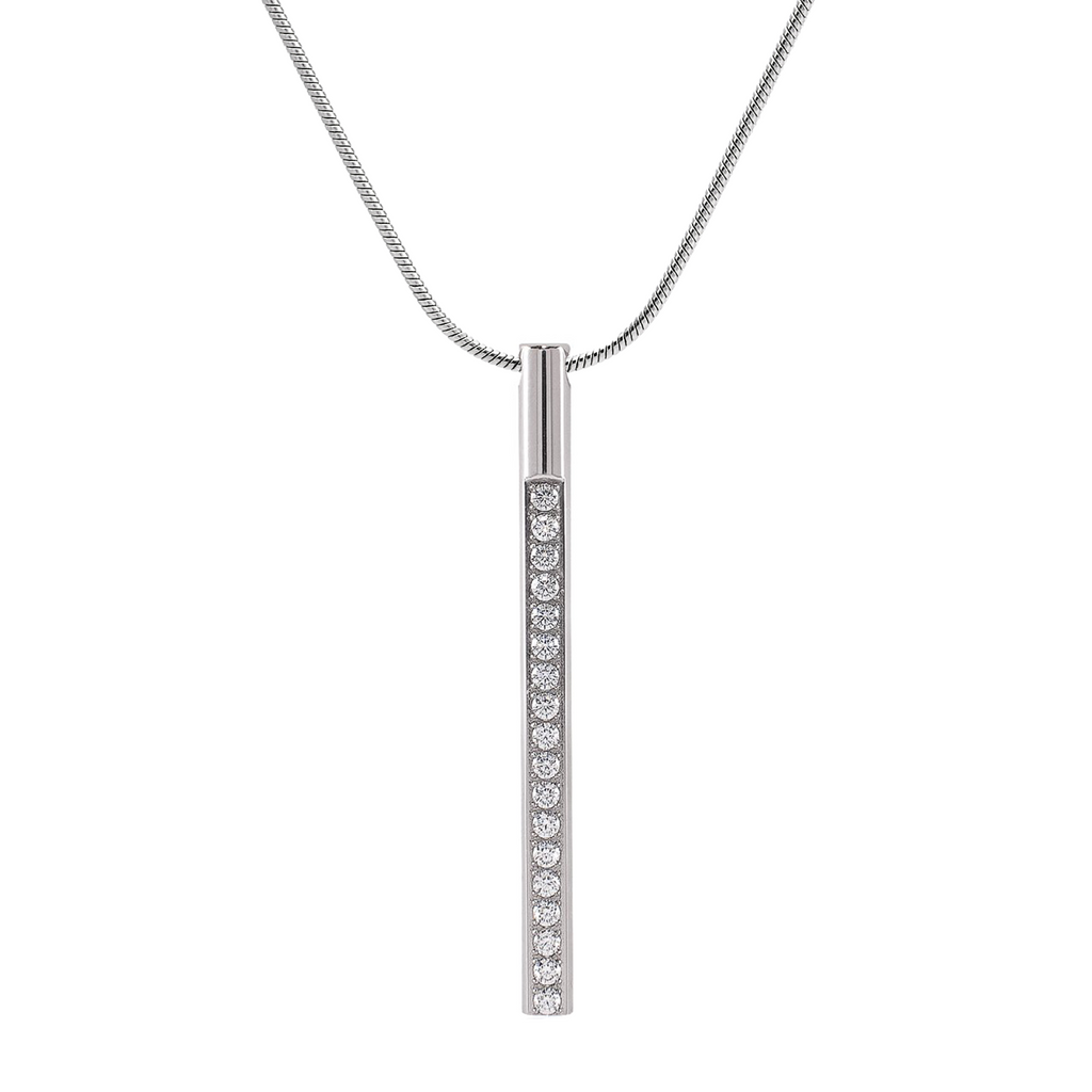 PT318W B.Tiff Pave Bar Pendant