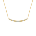 PT324G B.Tiff Gold Mini "Smile" Adjustable Pendant Necklace
