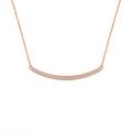 PT324RG B.Tiff Rose Gold Mini "Smile" Adjustable Pendant Necklace