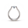 RG091W B.Tiff Tension 1 ct Round Solitaire Curved Edge Engagement Ring
