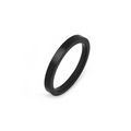 RG105B B.Tiff Plain Black Ceramic Ring [Thin Band]