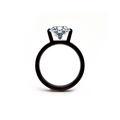 RG228B B.Tiff Black 2 ct Cushion Cut Engagement Ring