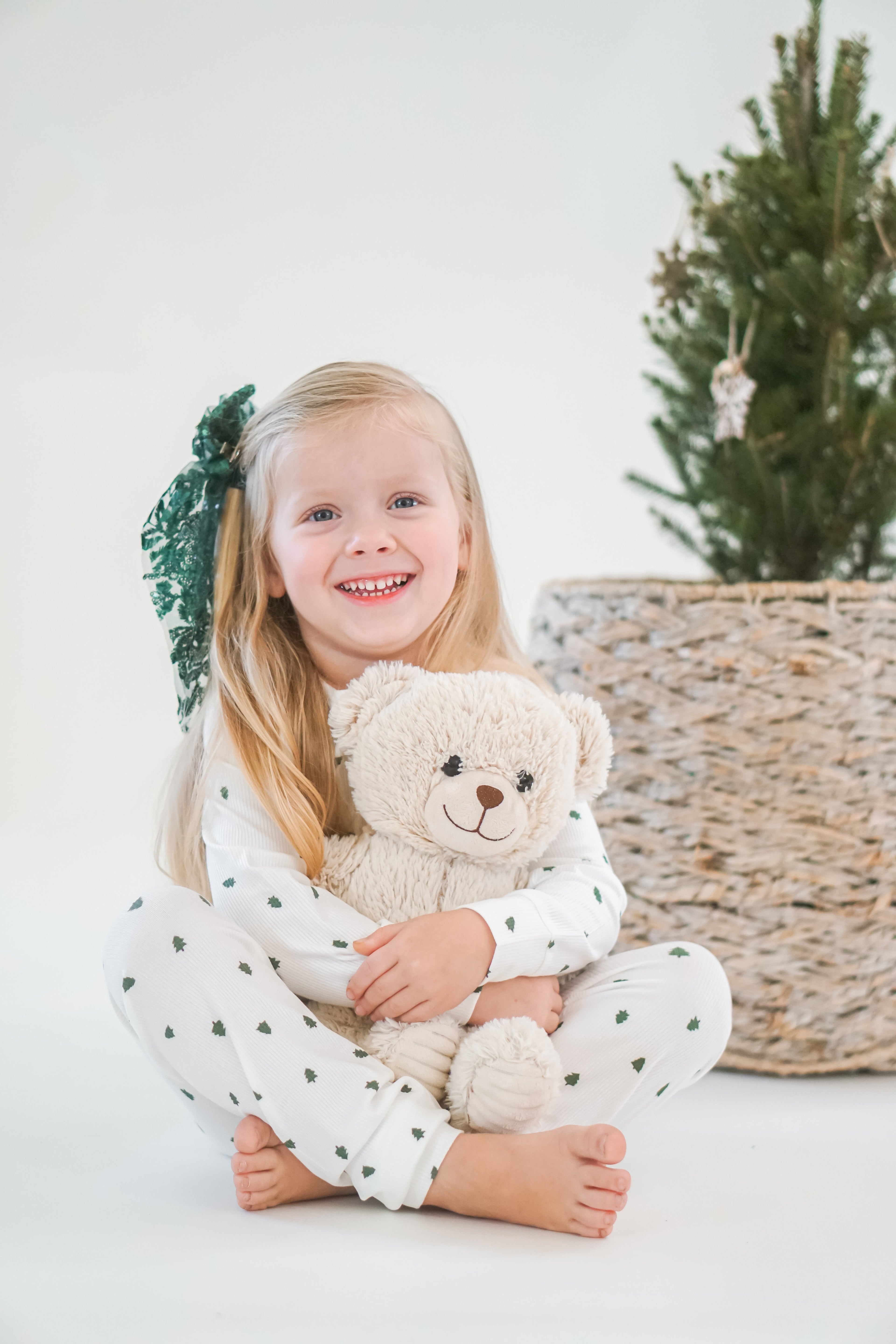 Tiny Trees Ribbed Bamboo 2pc Henley Pajamas